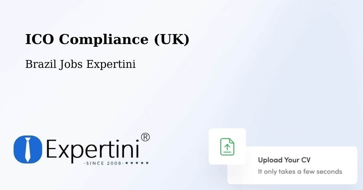 UK Data Protection & ICO Compliance – Mandirituba - Brazil Jobs Expertini